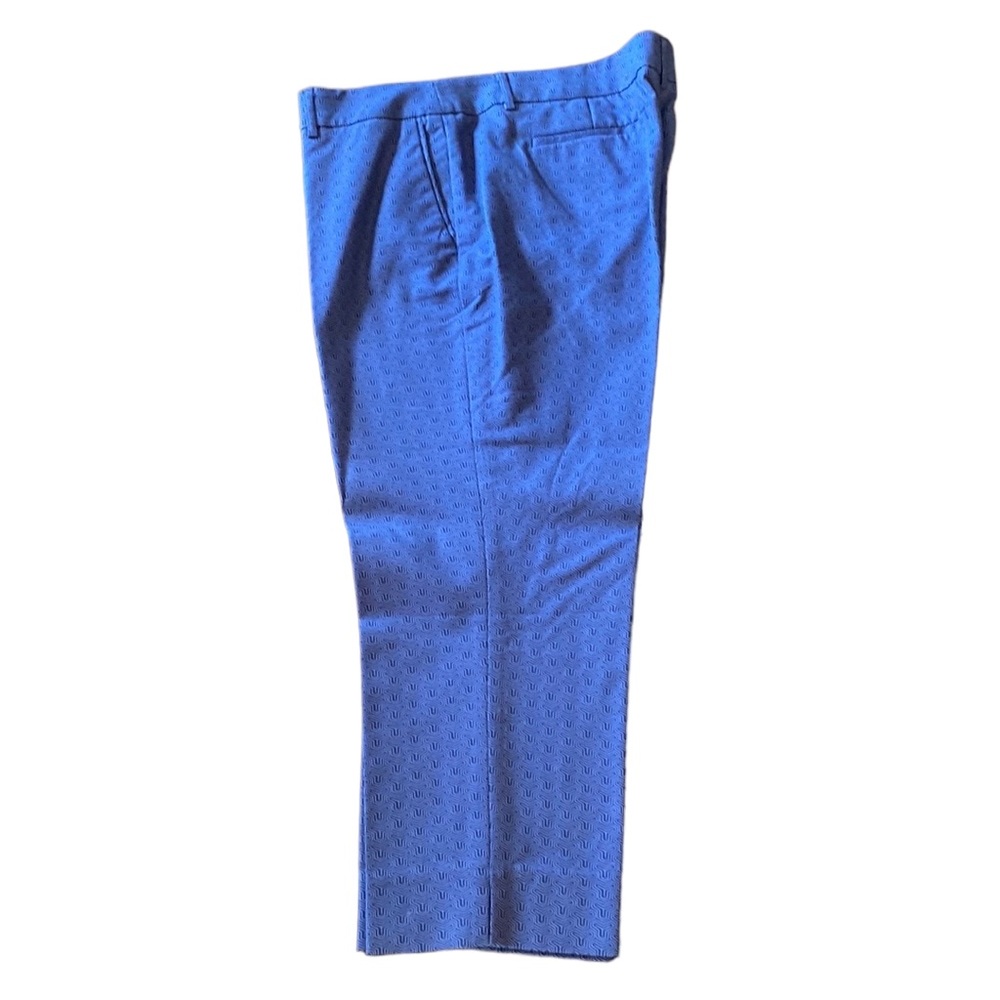 Hilary Radley Blue Cotton Capris Pants Size 16 Like New